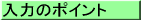 入力のポイント
